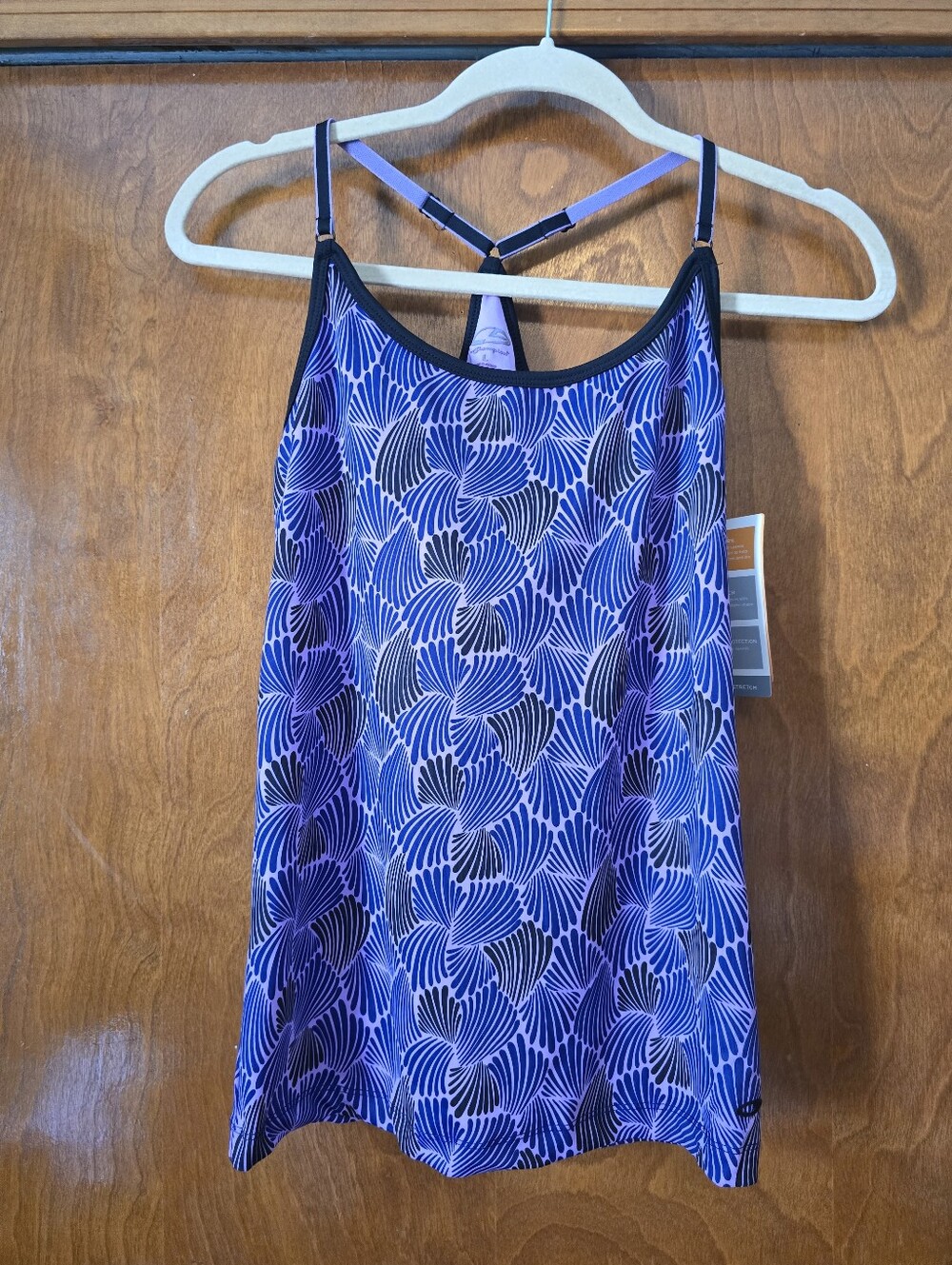 NWT Size Large Champion Patterned Purple Athletic Tank Top